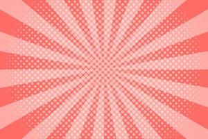 Flat comic style background with halftone vector