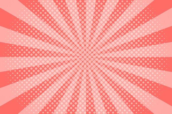 Flat comic style background with halftone