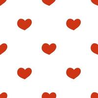 Doodle heart abstract colorful seamless pattern. Cute romantic background. Suit of card. Game template. vector
