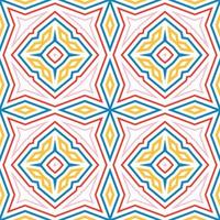 Abstract fantasy thin line hexagon, triangle geometric seamless pattern. Creative mosaic, tile background. vector