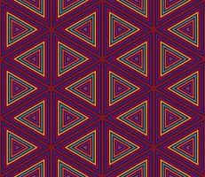 Abstract fantasy thin line hexagon, triangle geometric seamless pattern. Creative mosaic, tile background. vector