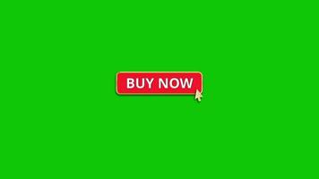 Free animated buy now button green screen video clip