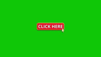 Animated click here button stock video footage free download