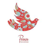 la paloma de la paz. un símbolo de paz. ilustración vectorial vector