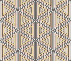 Abstract fantasy thin line hexagon, triangle geometric seamless pattern. Creative mosaic, tile background. vector