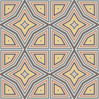 Abstract fantasy thin line hexagon, triangle geometric seamless pattern. Creative mosaic, tile background. vector