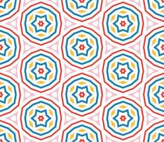 Abstract fantasy thin line hexagon, triangle geometric seamless pattern. Creative mosaic, tile background. vector