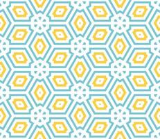 Abstract fantasy thin line hexagon, triangle geometric seamless pattern. Creative mosaic, tile background. vector