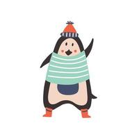 Sailor Penguin doodle vector