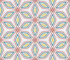 Abstract fantasy thin line hexagon, triangle geometric seamless pattern. Creative mosaic, tile background. vector