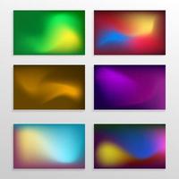 Abstract mesh background. Modern smooth blurred gradient wallpaper set. Colorful blending backdrop concept. Vector illustration