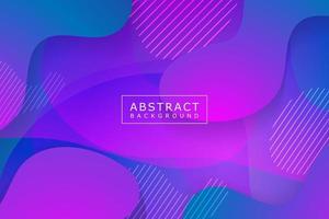 Colorful abstract geometric background design. Modern curve liquid color with fluid shapes composition. Cool background for web landing template, poster or banner. Vector illustration