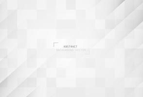 Abstract geometric white and gray gradient background. Modern and minimal white elements background. Vector illustration