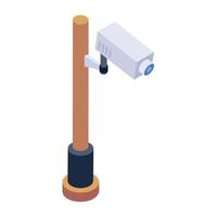 Security camera isometric vector