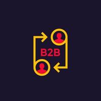 b2b marketing, business concept, vector