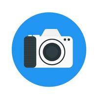 camera icon, vector pictogram in flat style