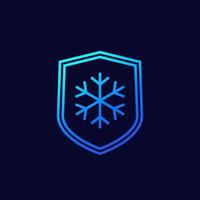 frost-resistance, cold resistant line icon vector