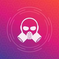 gas mask vector sign, icon