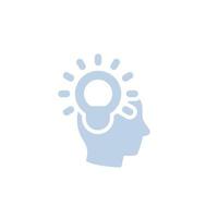 idea, insight and creative thinking icon vector