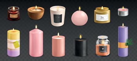 Scented Candles Set vector