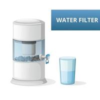 Cartoon Water Filter vector