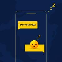 World Sleep Day Social Media Post Design vector