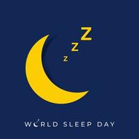 World Sleep Day Social Media Post Design vector