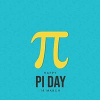 feliz diseño del día internacional pi vector