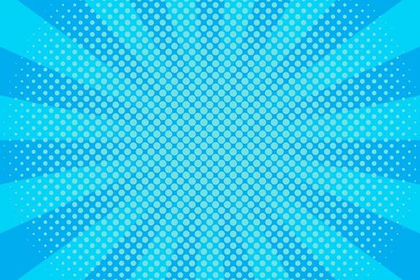 Flat blue comic style background with halftone