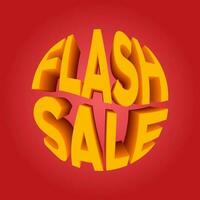 Vector of Flash Sale. Perfect for promotion content, marketing content, etc.