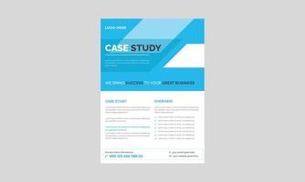 Case Study Template, Flyer Template, Poster design with Case Study, Case Study Template vector