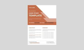 Case Study Template, Flyer Template, Poster design with Case Study, Case Study Template vector