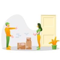 safe delivery vector illustration