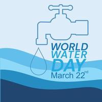 world water day 22 march with ocean background