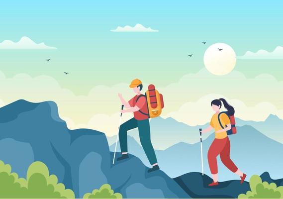 Adventure Tour on the Theme of Climbing, Trekking, Hiking, Walking or Vacation with Forest and Mountain Views in Flat Nature Background Poster Illustration 6409430 Vector Art at Vecteezy Adventure Tour on the Theme of Climbing, Trekking, Hiking, Walking or Vacation with Forest and Mountain Views in Flat Nature Background Poster Illustration 6409430 Vector Art at Vecteezy