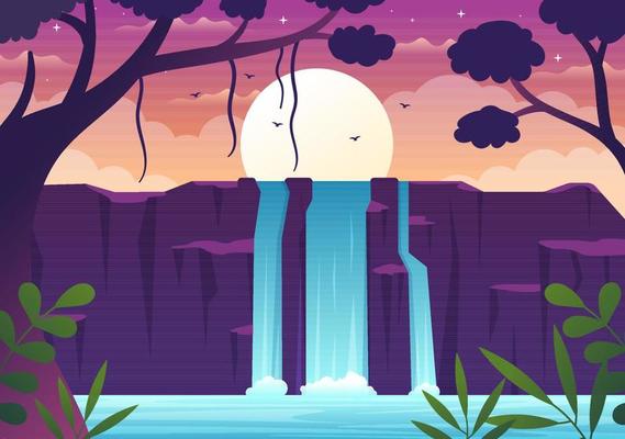 Waterfall Vector Art, Icons, and Graphics for Free Download