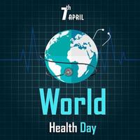 World Health Day Greeting stock.vector vector