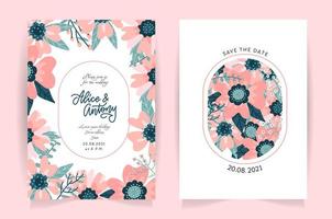 Set of flower wedding ornament concept. Art traditional, magazine, book, poster, abstract rose hip floral element. Vector layout decorative pastel greeting card or invitation flat design background.