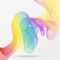 ondas de arco iris guilloché hechas de una colorida línea de mezcla de luz degradada. fondo abstracto vectorial vector