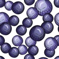 Glass balls seamless pattern. Decorative shapes background. vector