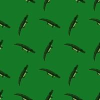 Cute crocodiles seamless pattern.Funny animals background. vector