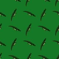 Cute crocodiles seamless pattern.Funny animals background. vector