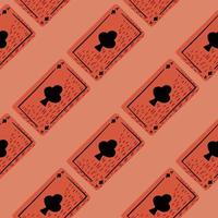 tarjetas de juego de patrones sin fisuras. juegos de azar de diseño. vector