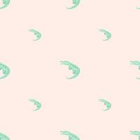 Cute crocodiles seamless pattern.Funny animals background. vector