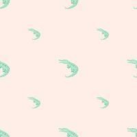 Cute crocodiles seamless pattern.Funny animals background. vector