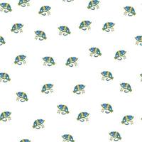 Chameleon seamless pattern. Background of tropical lizard. vector