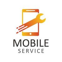 mobile service vector logo template