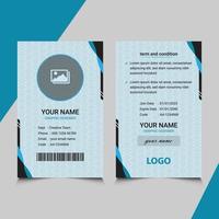 personal id card design in vector