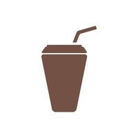 simple isolated cup coffee icon vector