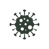 Covid-19 Virus Bacteria Icon vector. dangerous corona virus symbol. isolated, simple vector